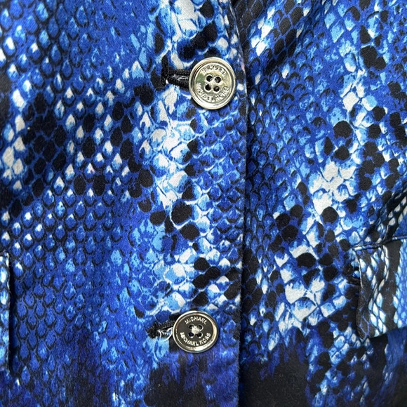 Michael Kors Blue Snakeskin print jacket - Picture 3 of 7
